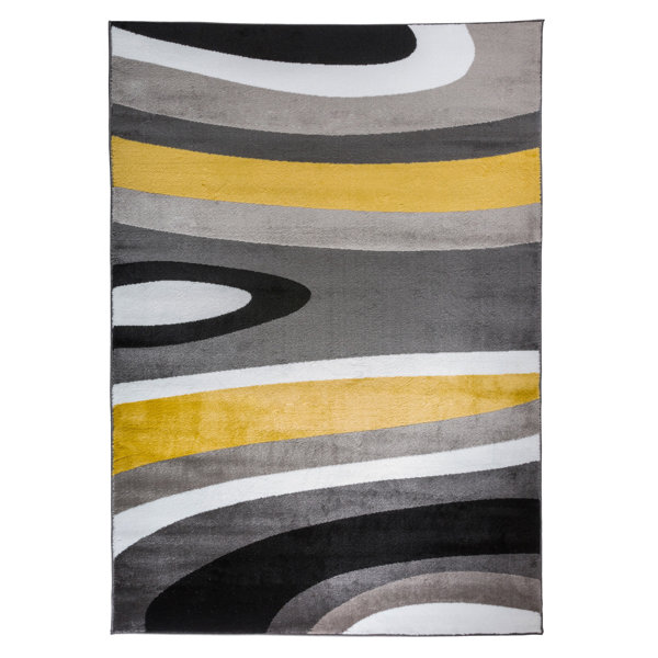 Zipcode Design™ Warford Abstract Yellow Area Rug & Reviews Wayfair